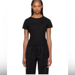 Anine Bing Amani Black Short Sleeve T-Shirt
